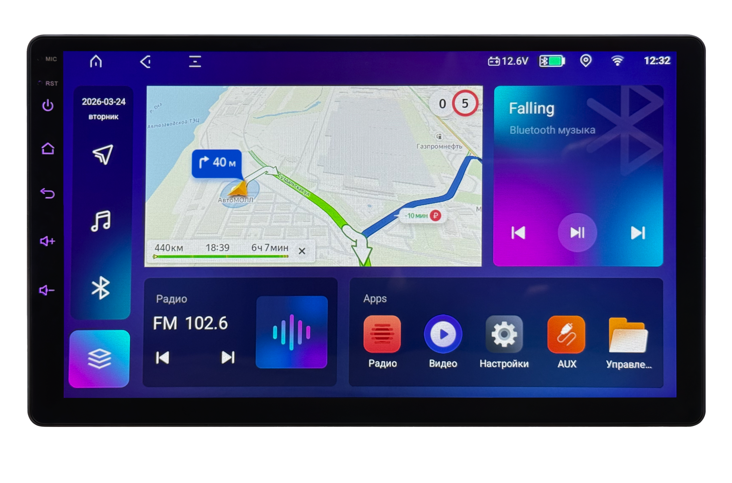Unihead PRO 9" 4/64GB Мультимедийная система
